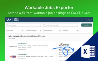 Workable Scraper: Export Job for Workable