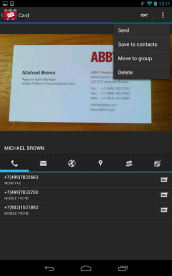 Business Card Reader - Business Card Scanner