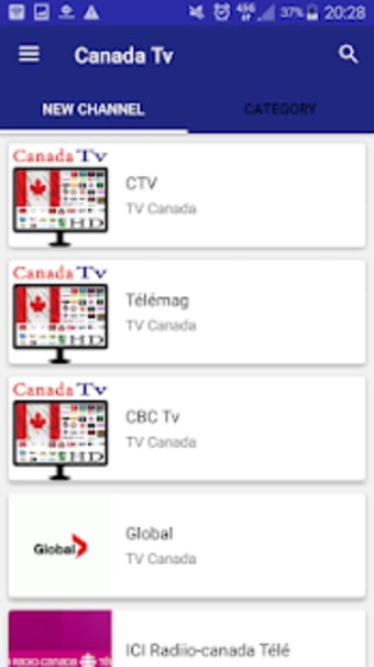 Live Canada TV channels