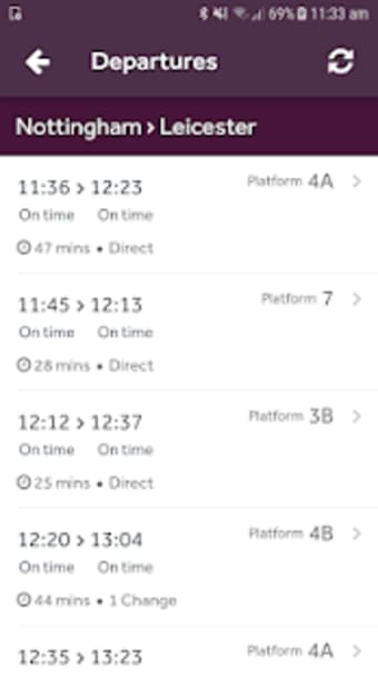 EMR - Train Times  Tickets