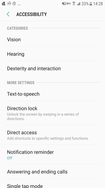 Accessibility Settings Shortcut