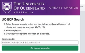 UQ ECP Search Extension