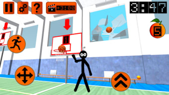 Stickman Neighbor. Basketball Basics Teacher 3D