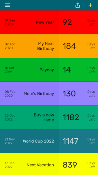 Countdown App - Day Counter