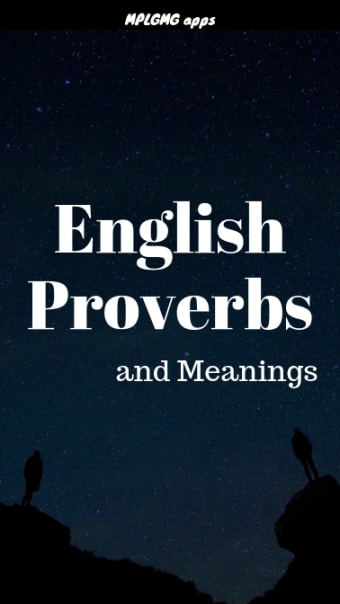 English Proverbs and Meaning