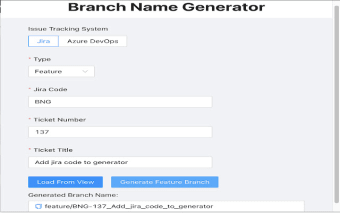 Branch Name Generator