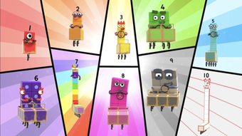 Numberblocks Slide down 97104 feet