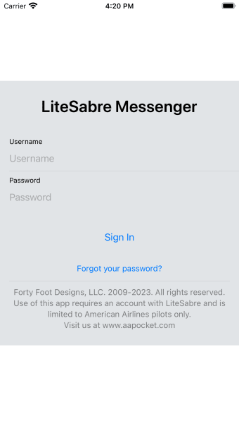 LiteSabre Messenger