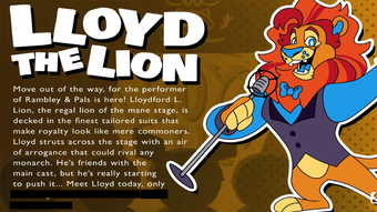 Lloyd The Lion  Mollie Macaw