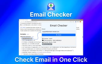 Email checker - verify email address in 1-click