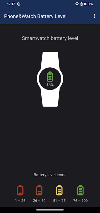 Phone & Watch Battery Level