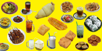 Stiker Makanan Food Indonesia