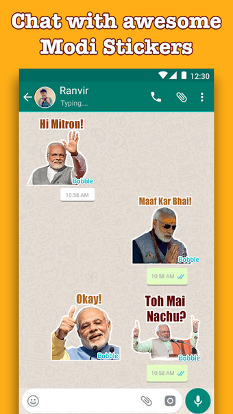 Modi stickers for WhatsApp -WAStickerApps