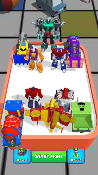 Robot Car Monster Color Battle