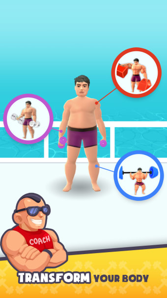 Idle Gym Life 3D: Strong man