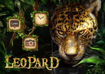 Leopard in Woodlands Theme
