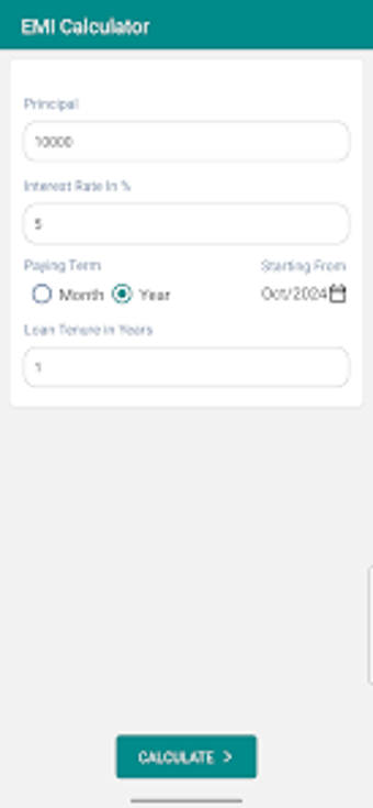 EMI Calculator - Simple