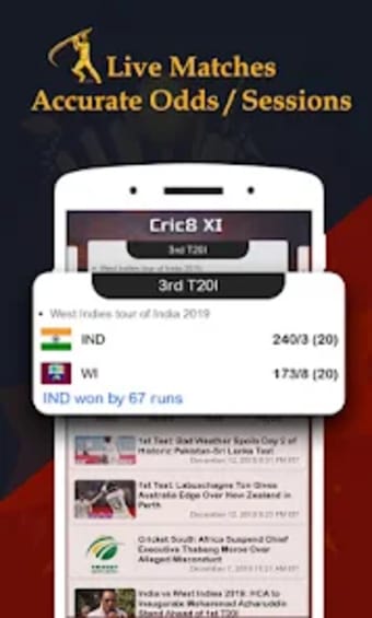 Cric8 XI - Cricket Live Line :