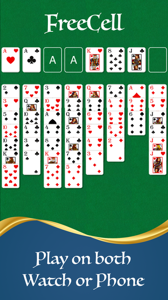 FreeCell Solitaire Watch Game