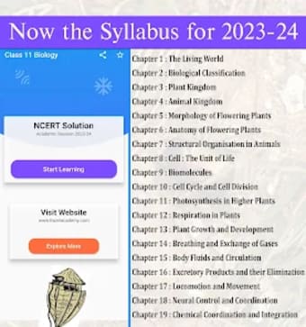Class 11 Biology for 2023-24