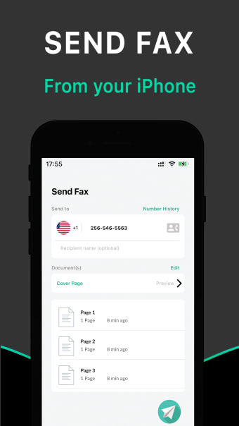 Fax app - Scan Sign  Send Fax