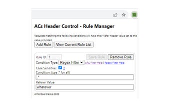 ACs Header Control