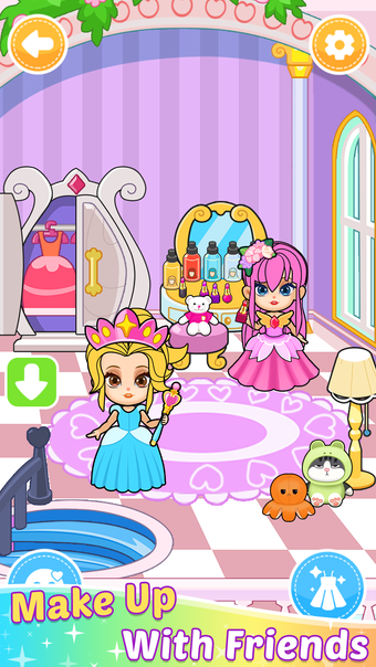 open lace back dress Paper Princess Doll Dream Life - Dollhouse dress up games for girls