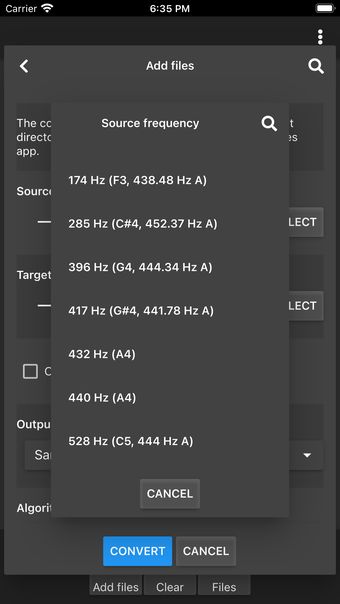 Audio Frequency Converter