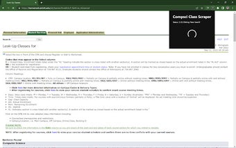 CompSci Class Scraper