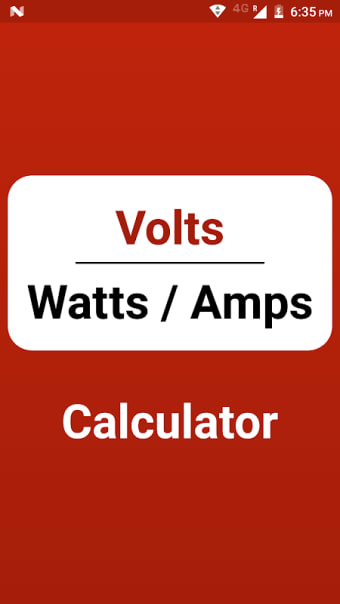 Volts/Watts/Amps Calculator