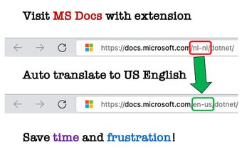 Force English Microsoft Docs