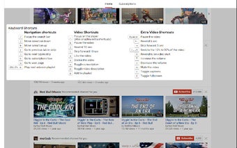 Youtube Shortcuts