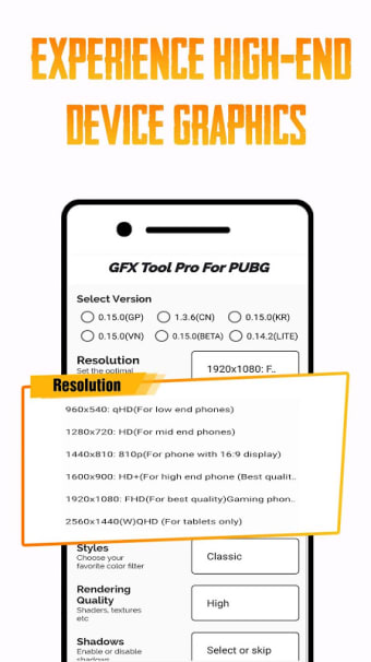 GFX Tool PUBG  (Advance FPS Settings + No Ban)