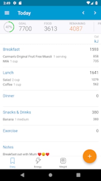 Australian Calorie Counter - Easy Diet Diary
