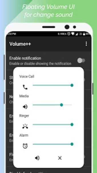 Volume Change volume from Notification