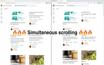 Simultaneous Scrolling