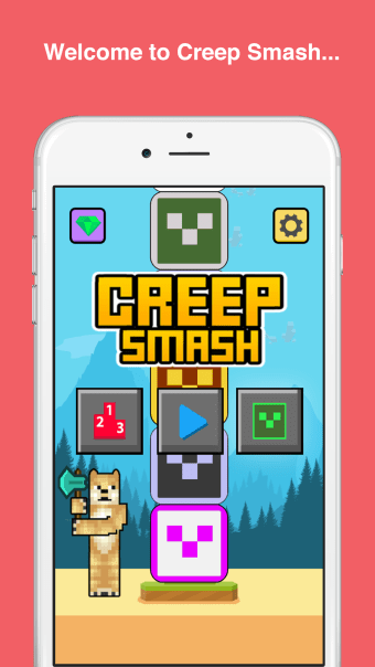 Creep Smash- Free 3D Arcade Style Skins Pocket Mini Game