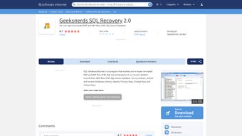 Imagen 0 para Geeksnerds SQL Recovery