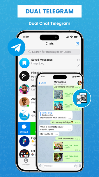 Messenger for Telegram Duo Web