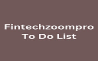 Fintechzoompro To Do List