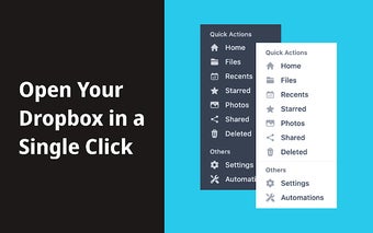 Dropbox Quick Menu