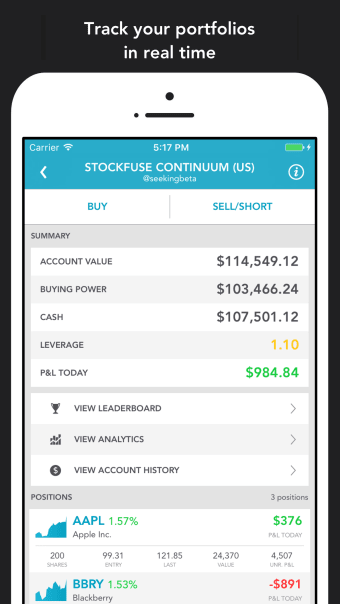 Stockfuse  Virtual Stock Market Game