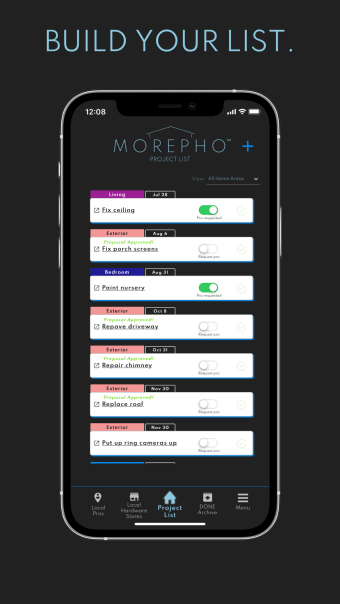 MOREPHO: Home Project Planner