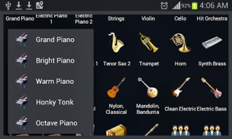 Strings and Piano Keyboard