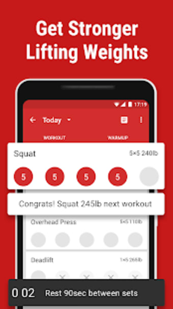 Stronglifts 5x5 - Weight Lifting  Gym Workout Log