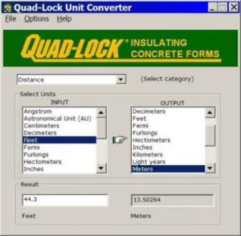 Quad-Lock Unit Converter
