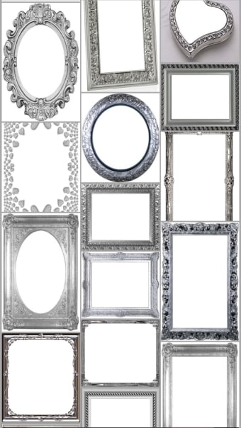 Silver Photo Frames  Photo Funia Picture Effects