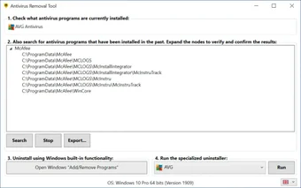 Antivirus Removal Tool
