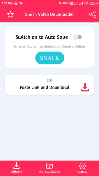 Video Downloader for SnackVide