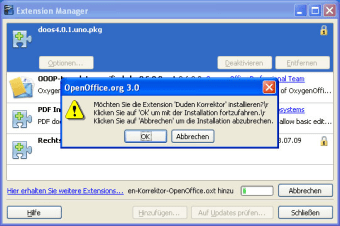 Duden Korrektor für OpenOffice.org und StarOffice